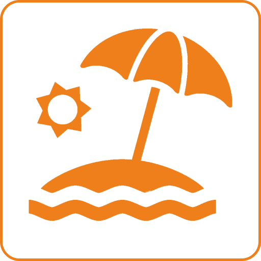 Галечный пляж в 300 м